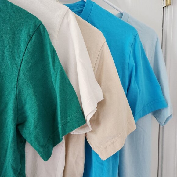 Bundle of Bella + Canvas Basic Green, White, Cream Unisex T-Shirts Tees - Size M - Picture 2 of 7